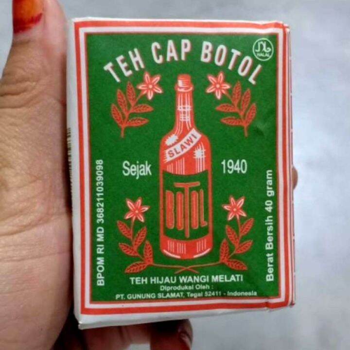 1pack Teh Botol Hijau 10 X 40gr Teh Cap Botol Hijau Teh Botol