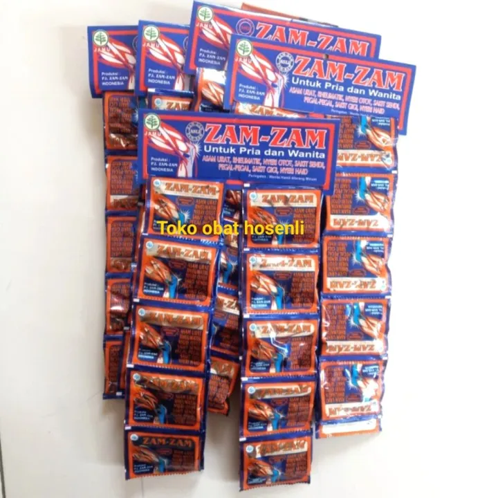 ZAM ZAM Kapsul obat asam urat 1 hanger 2 renceng isi 20 sachet | Lazada ...