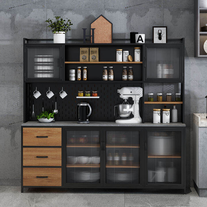 Iron Art Loft Stone Plate Sideboards Integrated Wall High