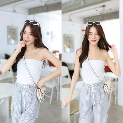 Dewishes 🪩 Tube Top เสื้อเกาะอก knitted อย่างดี