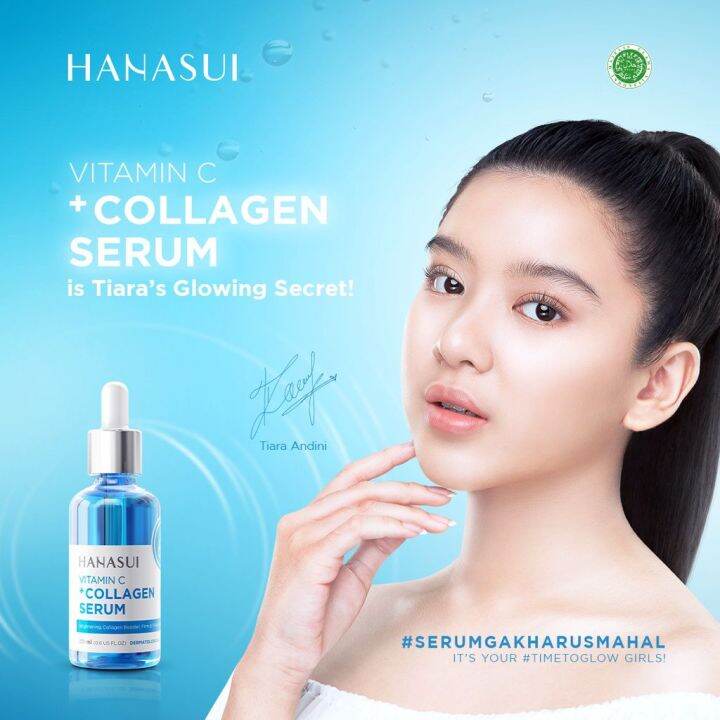 HANASUI Serum Vitamin C + Collagen 20ml (Biru) | Lazada Indonesia