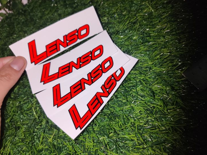 สติ๊กเกอร์ติดก้านเเม็ก-เลนโซ่-สติกเกอ-lenso-แต่งรถ-ล้อเเม็ก-sticker-lenso