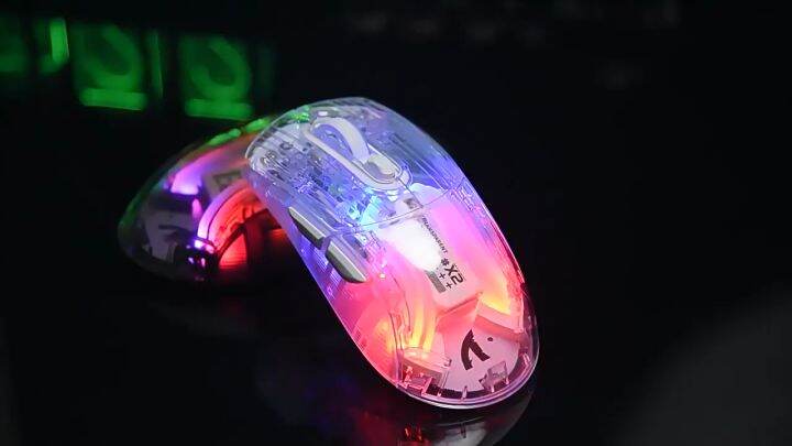 Attack Shark X2 Pro RGB transparent mouse luminous wireless Bluetooth ...
