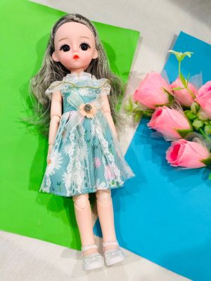 ตุ๊กตาบาร์บี้ น่ารักตาโต Baby doll ตาแก้ว สูง 29 เซนติเมตร