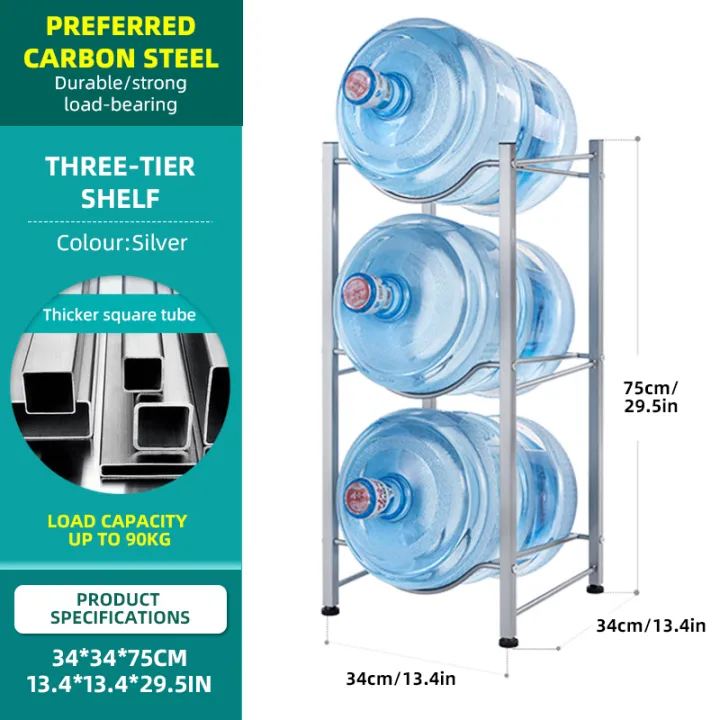 3 Layer Mineral Water Dispenser Rack Stand Water Container Gallon Jug