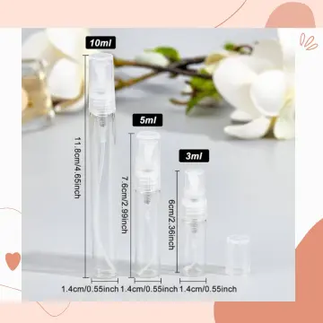 IDoris 5ml Mini Travel Size Bottles Perfume Atomizer Refillable