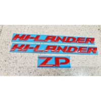 โลโก้ hi-lander zp สีแดง ชุด 3 ชิ้น