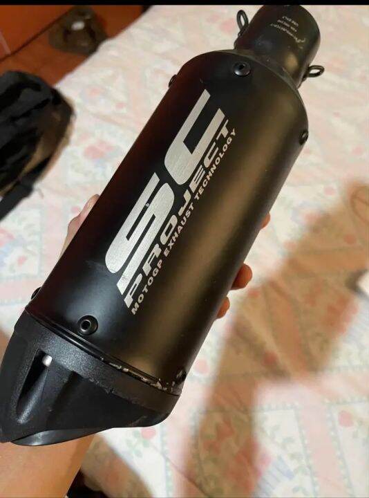 Black SC project Muffler 51mm legit thailand (used) Maganda ang tunog