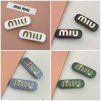 New Miumiu Plexiglas and metal hair clips