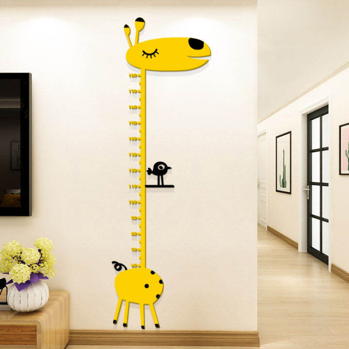 Simple Baby Cartoon 3D Measurement Height Measurement Wall Sticker Wall