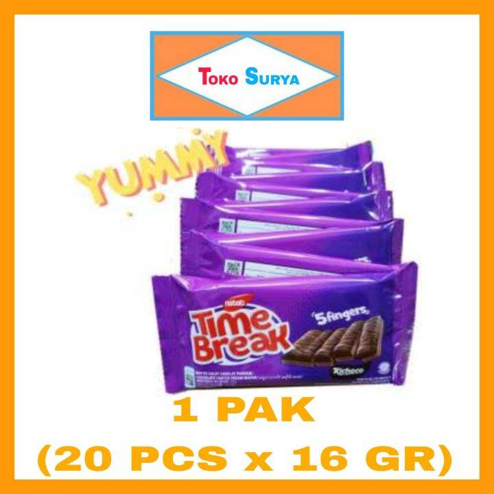 Nabati Time Break 5 Fingers 20 X 16 Gr | Lazada Indonesia