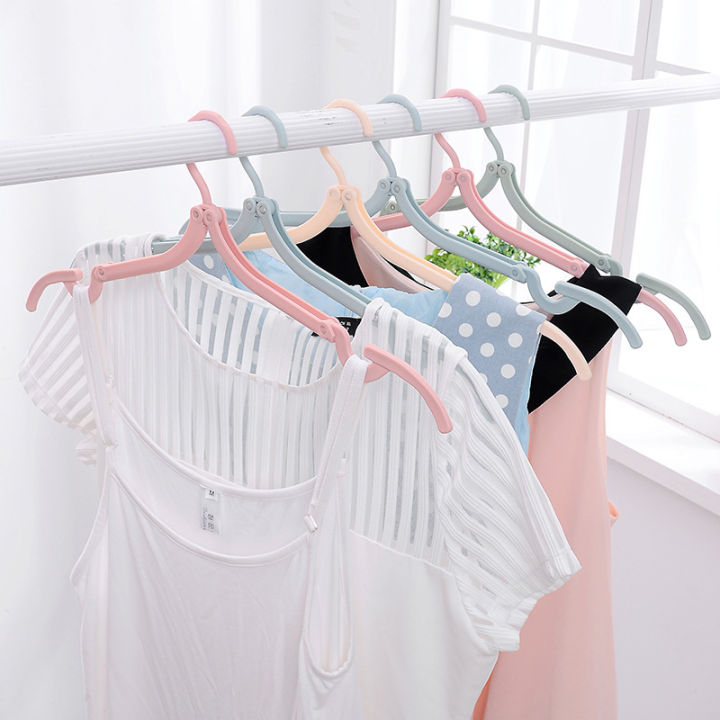 10Pcs Kids Clothes Hangers Portable Outdoor Clothes Drying Rack