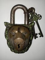 lion design padlock