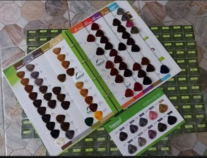 1 set Bremod Hair Color with bremod oxidizing 100ml（message me your