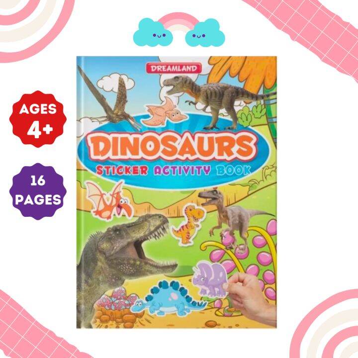 Dinosaurs with sticker activity book | Lazada PH