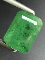 มรกตบราซิล 3.13cts, 11x8.2x4.2mm ทรงแปดเหลี่ยม หินธรรมชาติ 100% ไม่เผา Certified Brazil Emerald 3.13cts, 11x8.2x4.2mm Octagon shape 100% Natural Gemstone