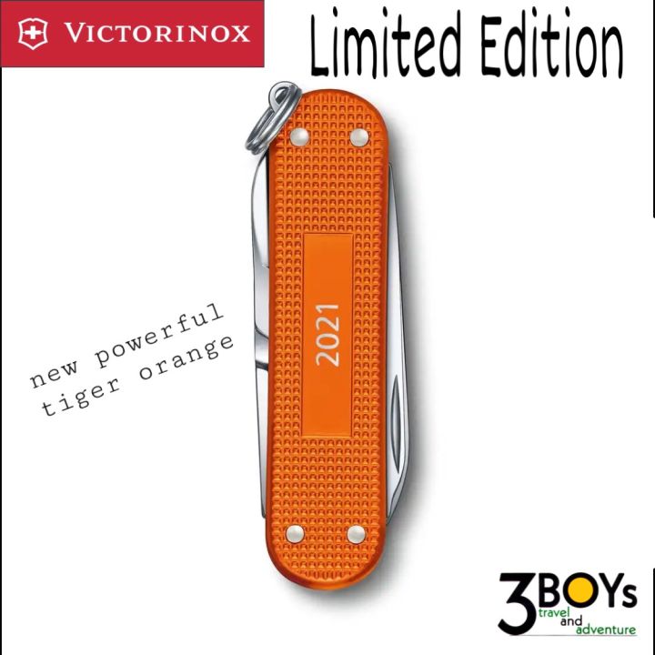 มีด-victorinox-รุ่น-classic-alox-limited-edition-ปี-2021-สี-ส้มเสือ-มีดพกที่นักสะสมต้องมี-หมดแล้วหมดเลย