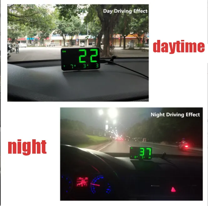 Universal GPS HUD Speedometer Head Up Display Car With Over Speed Alarm