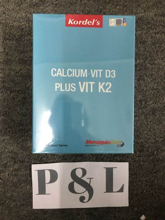 Kordel’s Calcium Vit D3 Plus VIT K2 60 Tablets exp3/2023 Lazada