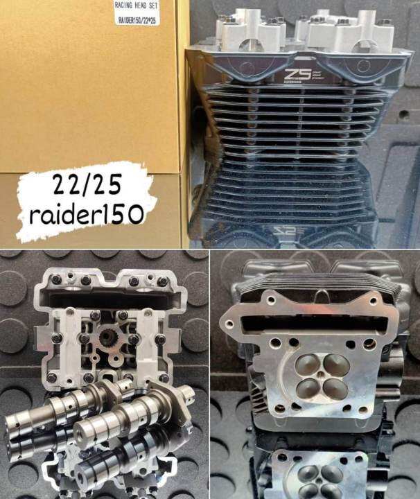 Z5 CYLINDER HEAD ASSEMBLY FOR RAIDER150 22/25 by PITSBIKE Raider 22 25