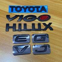 โลโก้ Toyota-Hilux-VIGO-E-G-V-J ใหญ่ สีดำ ติด VIGO ราคาต่อชิ้น