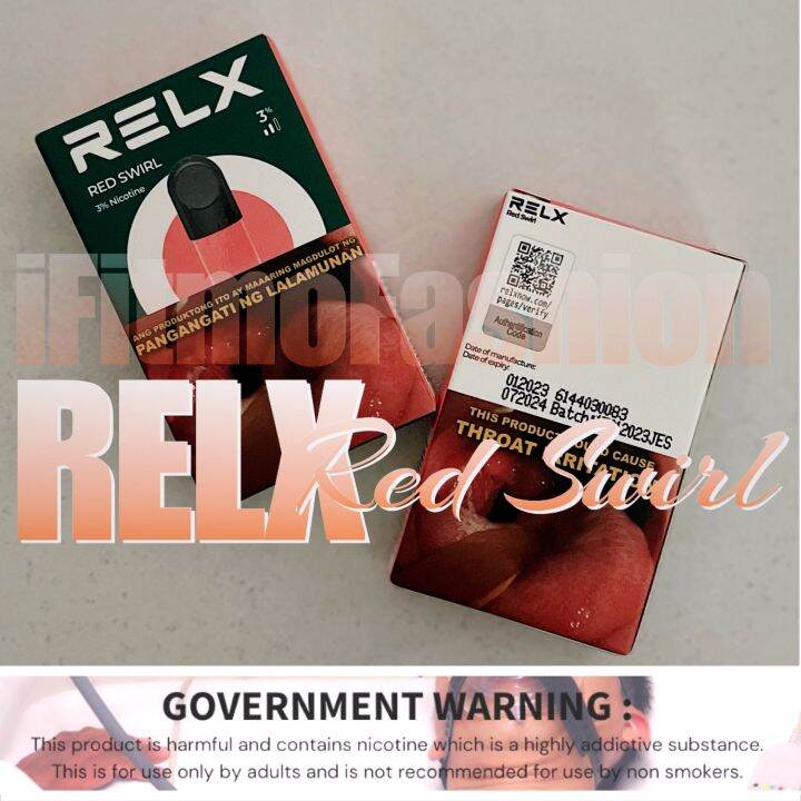 RELX Pod GHW RED SWIRL for Infinity Essential Phantom Artisan Breeze