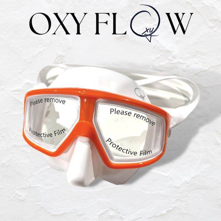 oxy-flow-mask-low-volume-mask-เลนส์-poly-carbonate-มุมมอง-180องศา-anti-fog