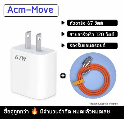 {Flashsale} ชุดชาร์จFastcharger สายชาร์จ(1เมตร)+หัวชาร์จเร็ว(67W)