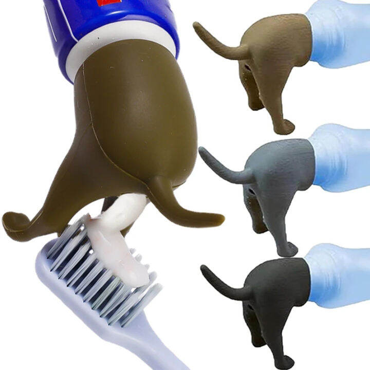 Pooping Dog Butt Toothpaste Cover Dogshaped Toothpaste Cap Manual