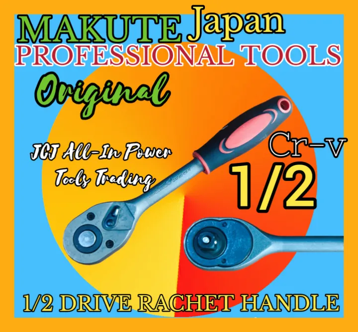 1/2 DRIVE SOCKET HANDLE RACHET MAKUTE JAPAN PROFESSIONAL TOOLS/ 1/2