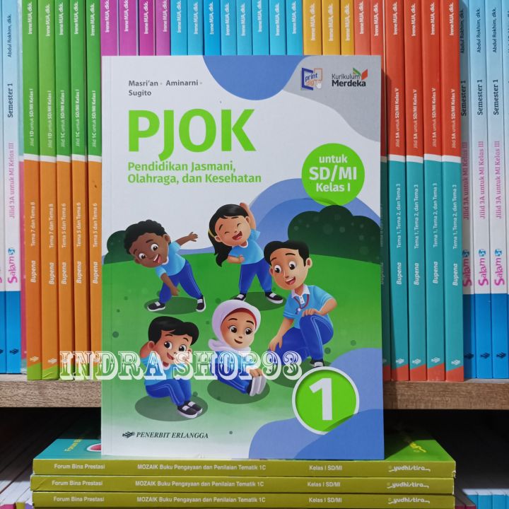 Buku Pjok Kelas 1 Sd Kurikulum Merdeka Erlangga Lazada Indonesia