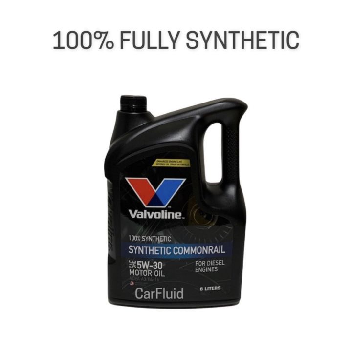 น้ำมันเครื่อง-valvoline-synthetic-commonrail-5w-30-6-1-ลิตร-วาโวลีน-น้ำมันเครื่อง-ดีเซล-สังเคราะห์แท้-100