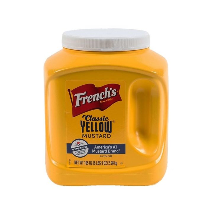 มัสตาร์ดครีม เฟร้นซ์ 2980กรัม*1 Frenchs Yellow Mustard 2980 g