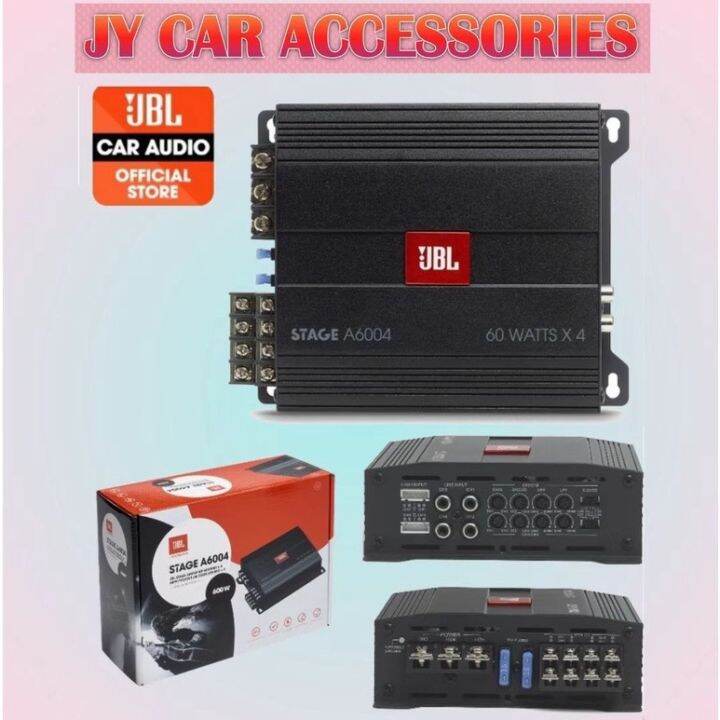JBL Stage A6004 4channel car amplifier — 60 watts RMS x 4 Lazada