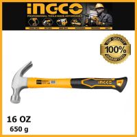 INGCO ค้อนหงอน ด้ามไฟเบอร์ 16oz/450กรัม  รหัส : HCHS8016 HCH80816