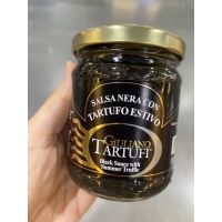 Black Truffle Sauce ( Giuliano Tartufi Brand ) 180 G. เห็ดแชมปิญอง ผสมเห็ดทรัฟเฟิลดำ ในน้ำมันปรุงรส ( ตรา จูเลียโน่ ทาร์ทูฟี ) แบล็ค ทรัฟเฟิล ซอส