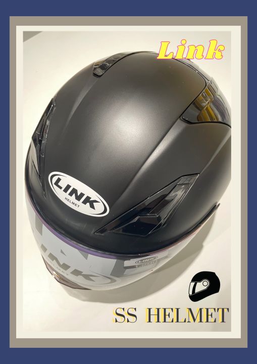 หมวกกันน็อค-link-helmet-หมวกกันน็อคเต็มใบทนทานต่อแรงกระแทก-รูปทรงโฉบเฉี่ยวดูสปอร์ต-ลวดลายสวยเท่