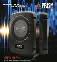 PRISM SEW-86Pro ซับบ๊อกขนาด 8 นิ้ว Active Subwoofer  2 Ohm กำลังขับสูงสุด 450Watts.