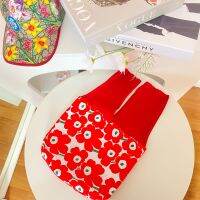 HB 11 กระเป๋าพลีทถือ รุ่นดอกไม้ขนาด 9"x11"x2" (+สาย6"