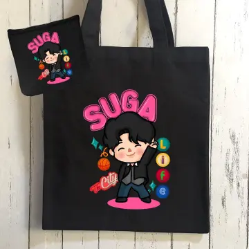 Kpop BTS Suga singers college school beg girls backpack with special BTS  Suga print for BTS army