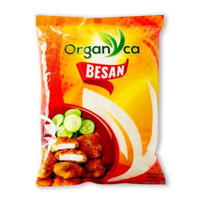 Besan Flour(Organica) chickpea contain 500 g. แป้งถั่วลูกไก่ ตราออร์กานิก้า ขนาด500 กรัม(Gluten Free)
