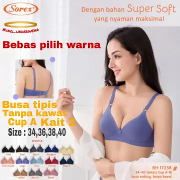 Bra BH Sorex 17232 SUPER SOFT Tanpa Kawat Busa Tipis