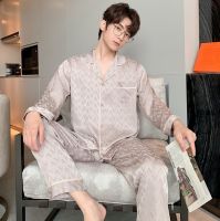 ชุดนอน Light brown pajamas (premium silk satin)