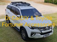 สติกเกอร์ติดแร็คหลังคา โลโก้ FORTUNER 2 ชิ้น หน้า-หลัง