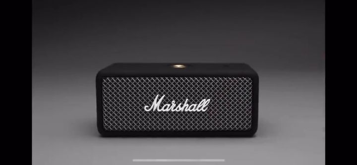 MARSHALL EMBERTON PORTABLE WATERPROOF WIRELESS SPEAKER (BLACK