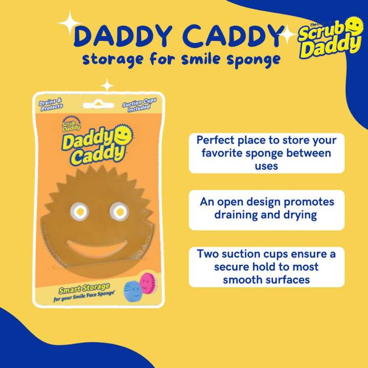 If you have a Scrub Daddy, then you need a Daddy Caddy - the sleek storage  solution for your smiley face sponge.