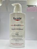 EUCERIN Baby Wash &amp; Shampoo 400ml ครีมอาบและแชมพูสำหรับผิวอ่อนโยน EXP .20/11/24