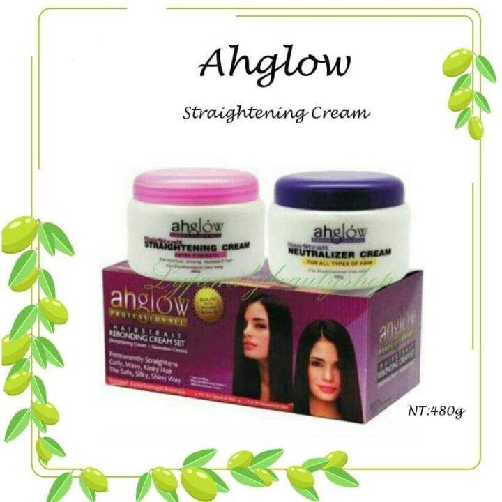 Ah glow hair Rebonding cream set 480g Lazada PH