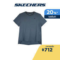 Skechers สเก็ตเชอร์ส เสื้อยืดออกกำลังกายผู้หญิง Women Training Tee Apparel - SP123W045-SGRN