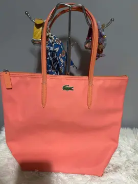 Lacoste Women's L.12.12 Concept Zip Tote Bag Orange Coral